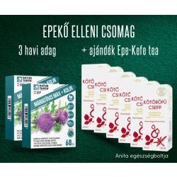   Epekő elleni csomag - 3 havi adag + ajándék Epe-Kefe tea, táplálkozási segédlet és használati segédlet