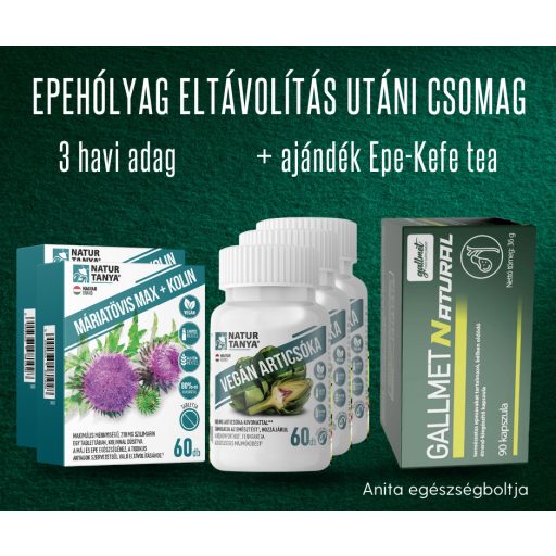 'Epehólyag eltávolítás után' csomag - 3 havi adag + ajándék Epe-kefe tea, táplálkozási és használati segédlet