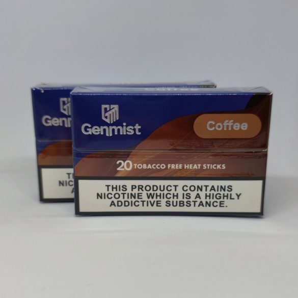 Genmist – kávé ízű dohánymentes nikotinos hevítőrúd (mentol nélkül) 1 doboz