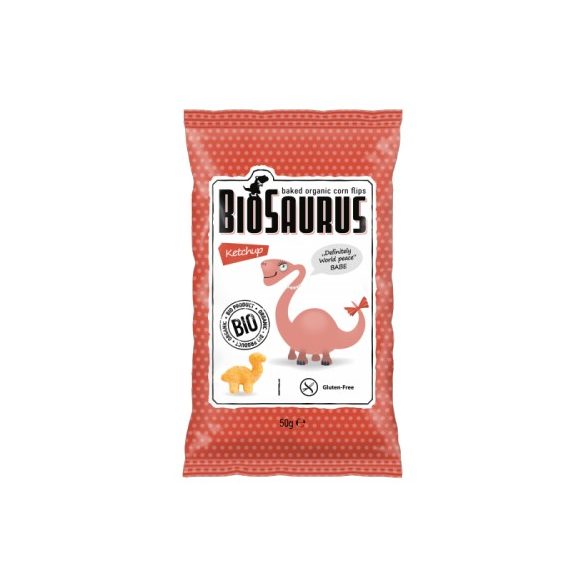 Biopont Kukoricás Snack Ketchupos "BioSaurus Babe" Bio 50g