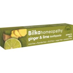   Bilka Homeopathy Gyömbér & Lime ízű fehérítő fogkrém SLS-mentes 75 ml