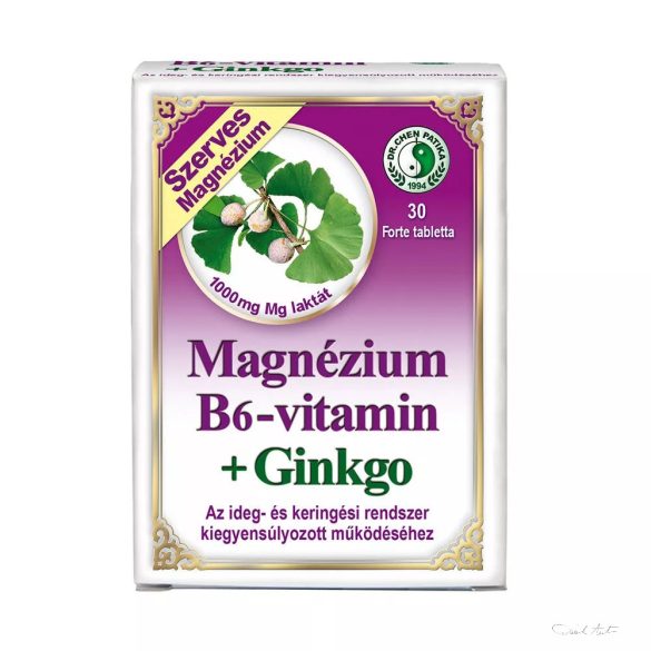 Dr.Chen szerves magnézium B6-vitamin + ginko forte tabletta - 30db