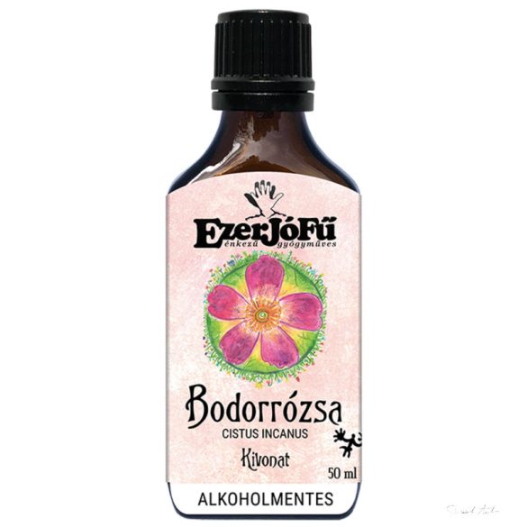 Ezerjófű - EXOTIKUS ALKOHOLMENTES - BODORRÓZSA – CISTUS INCANUS ALKOHOLMENTES KIVONAT 50 ML