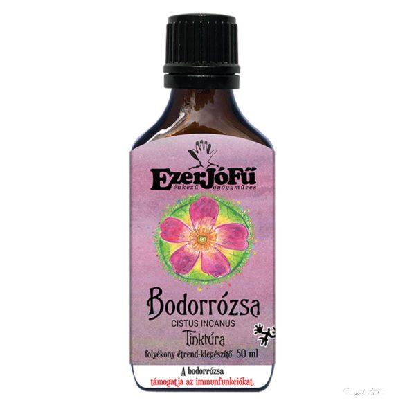 Ezerjófű BODORRÓZSA – CISTUS INCANUS TINKTÚRA 50 ML