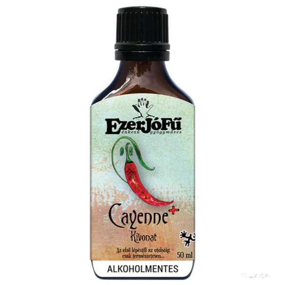 Ezerjófű - ALKOHOLMENTES - CAYENNE+ KIVONAT 50 ML