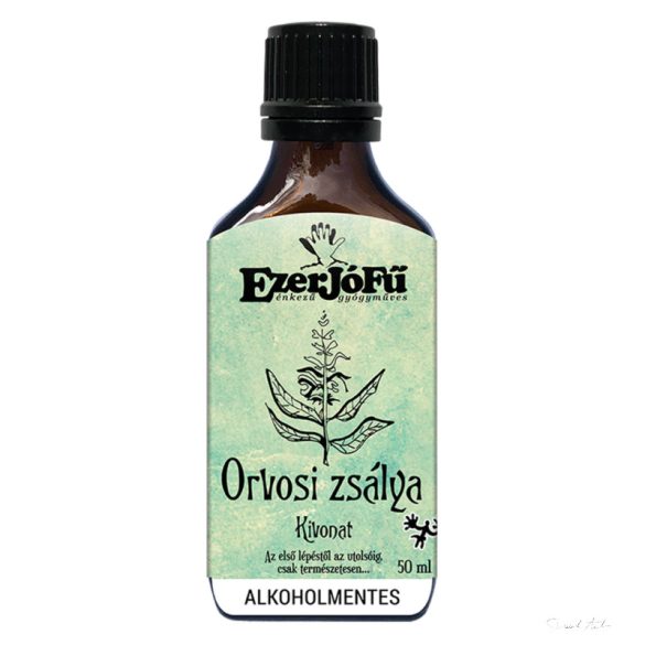 Ezerjófű - MONO ALKOHOLMENTES - ORVOSI ZSÁLYA KIVONAT 50 ML