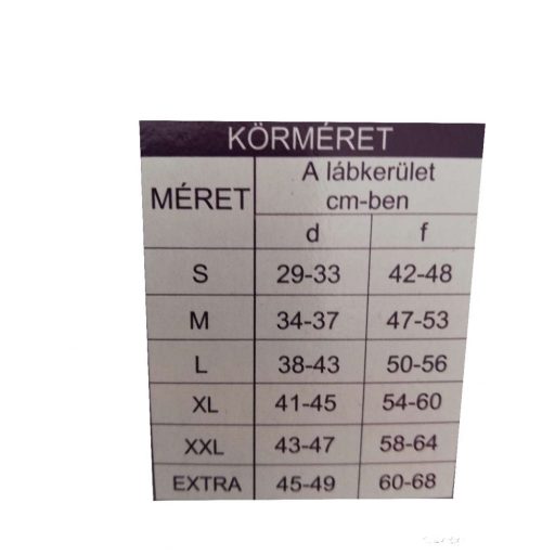 Elastostar DF Térdszorító II Kompressziós S - EXTRA méretek