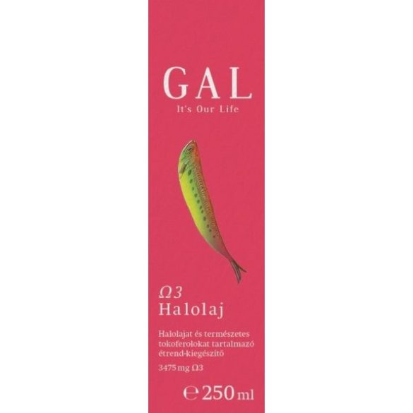 GAL Halolaj 250 ml, 3475 mg Omega-3 / evőkanál
