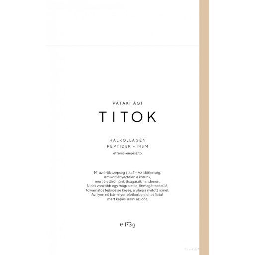 TITOK HALKOLLAGÉN PEPTIDEK + MSM (30 adag)