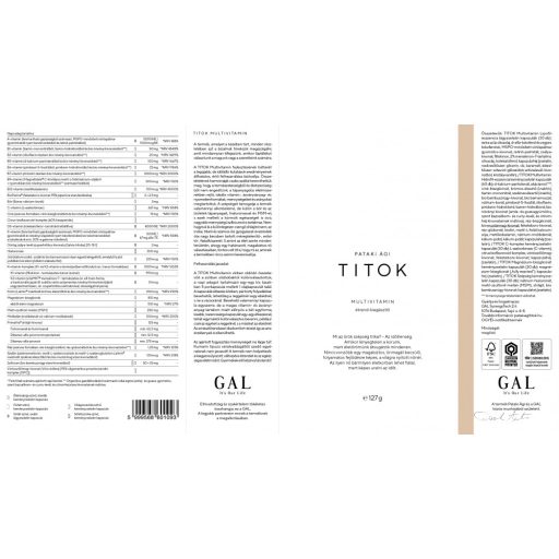 TITOK MULTIVITAMIN (30 adag)