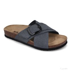 Grubin NERA NŐI PAPUCS-fekete (pöttyös),csak 39-es méret