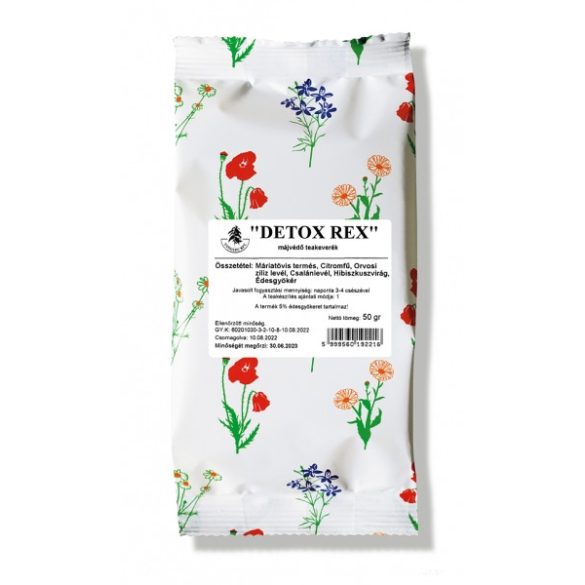 Gyógyfű tea - DETOX-REX (MÁJVÉDŐ) 50 G