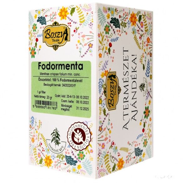 Boszy tea - FODORMENTA FILTER   20x