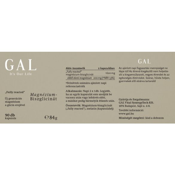GAL Magnézium-biszglicinát 90x