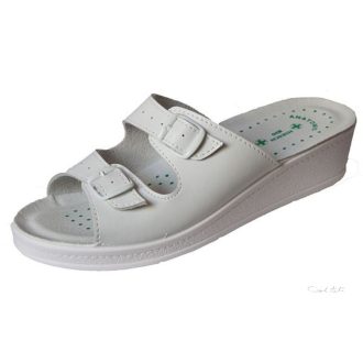   HirschBio1371 - fehér, női SRA csúszásmentes papucs,csak 37-es méret