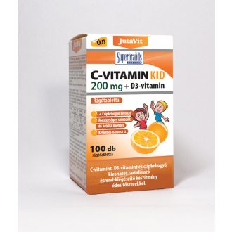 JutaVit C-vitamin 200mg narancs ízű rágótabletta 100db