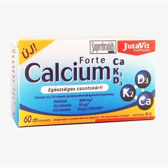 JutaVit Calcium Forte Ca+K2+D3 60x