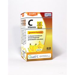 JutaVit C-vitamin 100mg  Gumivitamin banán ízű 60x