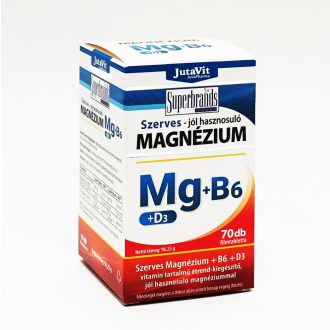 JutaVit Szerves Magnézium + B6 + D3 filmtabletta 70x