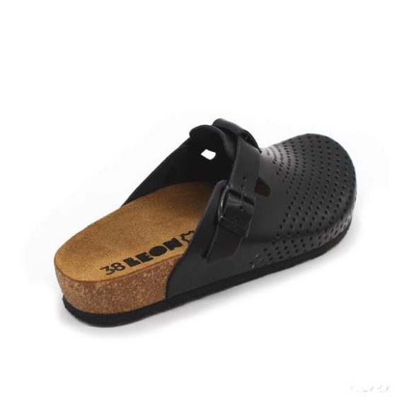 Leon 4250 comfort női bőr klumpa- fekete 