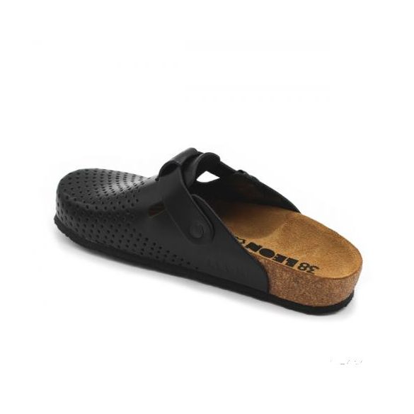 Leon 4250 comfort női bőr klumpa- fekete 