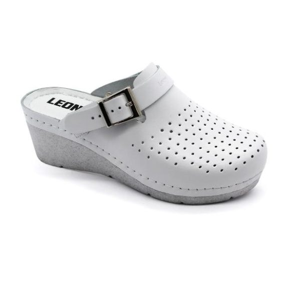 Leon 1000 Női bőr klumpa - fehér 