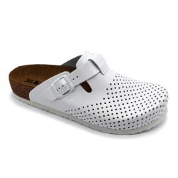 Leon 4250 comfort női bőr klumpa - fehér