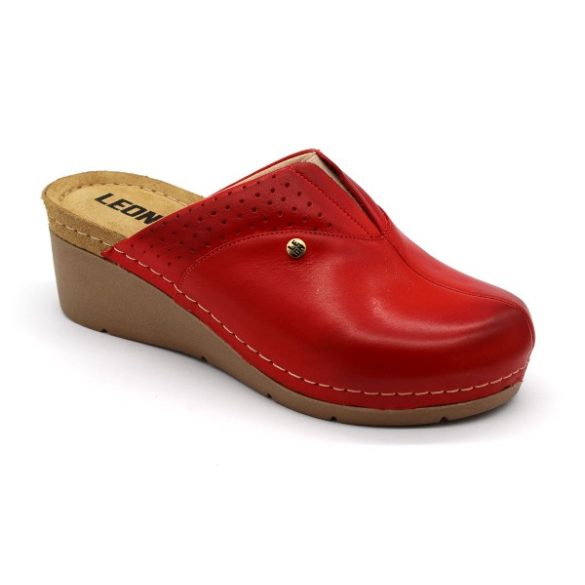 Leon női papucs – 1002 Piros