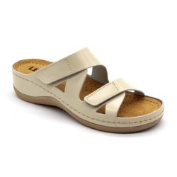 LEON COMFORT NŐI BŐR PAPUCS– 906 Bézs