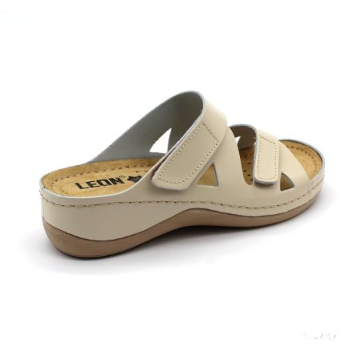 LEON COMFORT NŐI BŐR PAPUCS– 906 Bézs