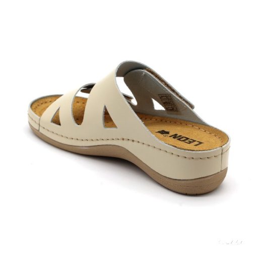 LEON COMFORT NŐI BŐR PAPUCS– 906 Bézs