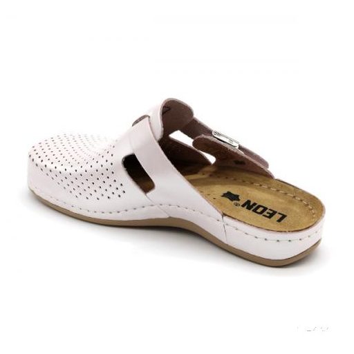 Leon 950 Női bőr papucs - perla
