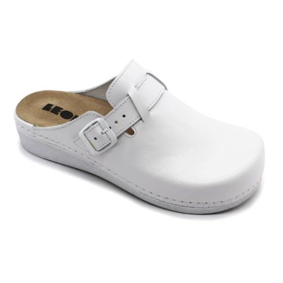 Leon 5000 comfort női bőr klumpa - fehér
