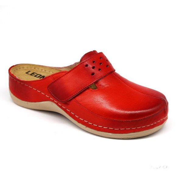 Női Leon papucs- 902 piros csak 36-os