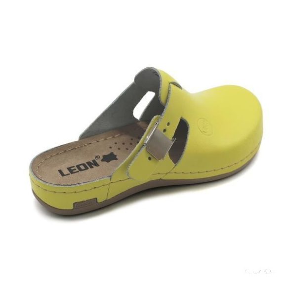950 Leon Comfort női bőr papucs- lemon csak 40-es 