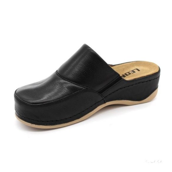 2019 Leon Comfort női bőr klumpa- fekete csak 36-os