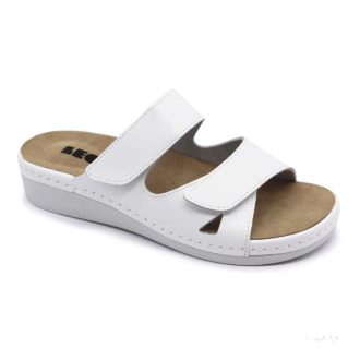 LEON 5011 LEON COMFORT NŐI BŐR PAPUCS - fehér