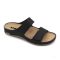 LEON 954 LEON COMFORT NŐI BŐR PAPUCS - fekete