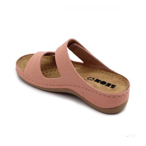 LEON 907 LEON COMFORT NŐI BŐR PAPUCS - rose