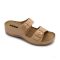 LEON 908 LEON COMFORT NŐI BŐR PAPUCS - bézs