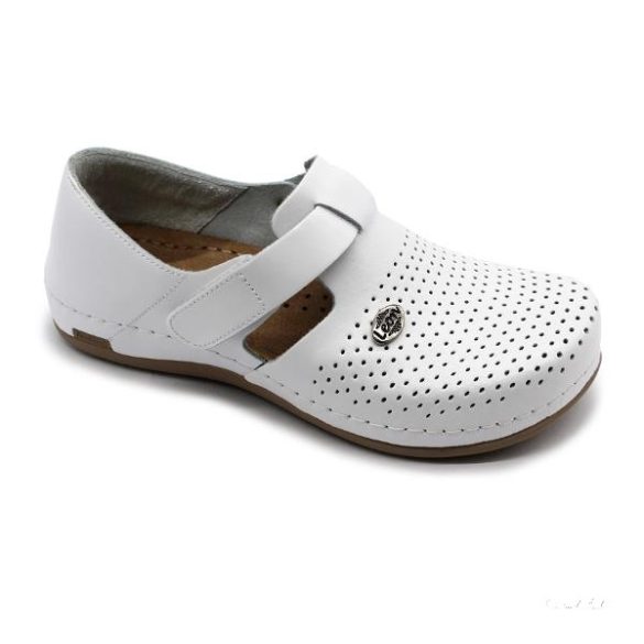 959 Leon Comfort női bőr cipő -  fehér