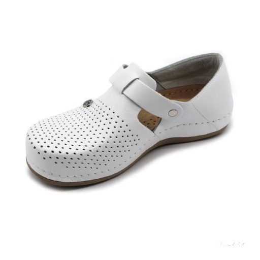 959 Leon Comfort női bőr cipő -  fehér