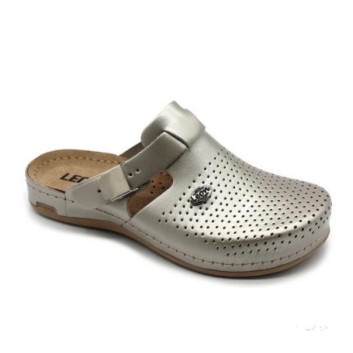 Leon 950 Női bőr papucs - pezsgő