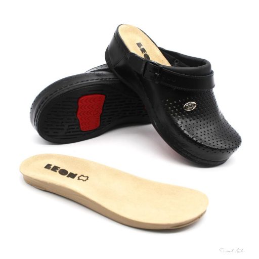 LEON COMFORT 2023 NŐI BŐR KLUMPA-fekete