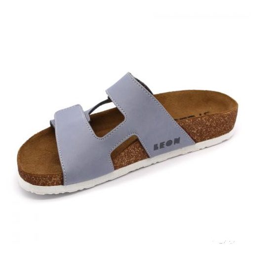 4051 LEON COMFORT NŐI BŐR PAPUCS-KÉK ORLANDO