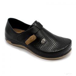 959 Leon Comfort női bőr cipő -  fekete