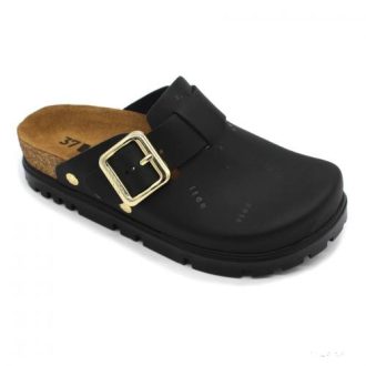 6000 LEON COMFORT NŐI BŐR KLUMPA-fekete bakkar