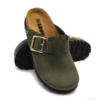 6006 LEON COMFORT NŐI BŐR KLUMPA-zöld