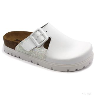 6005 LEON COMFORT NŐI BŐR KLUMPA-fehér