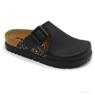 6005 LEON COMFORT NŐI BŐR KLUMPA-fekete